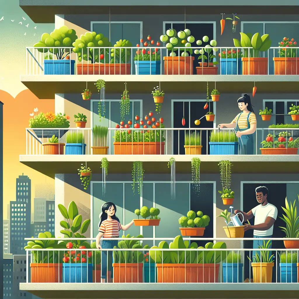 Representation of Container Gardening for Urban Food Production