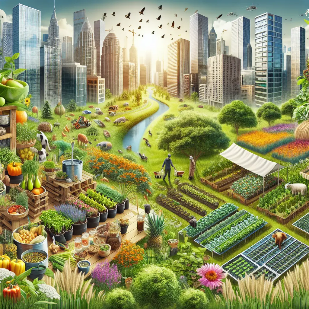 Representation of The Role of Urban Farming in Enhancing Biodiversity