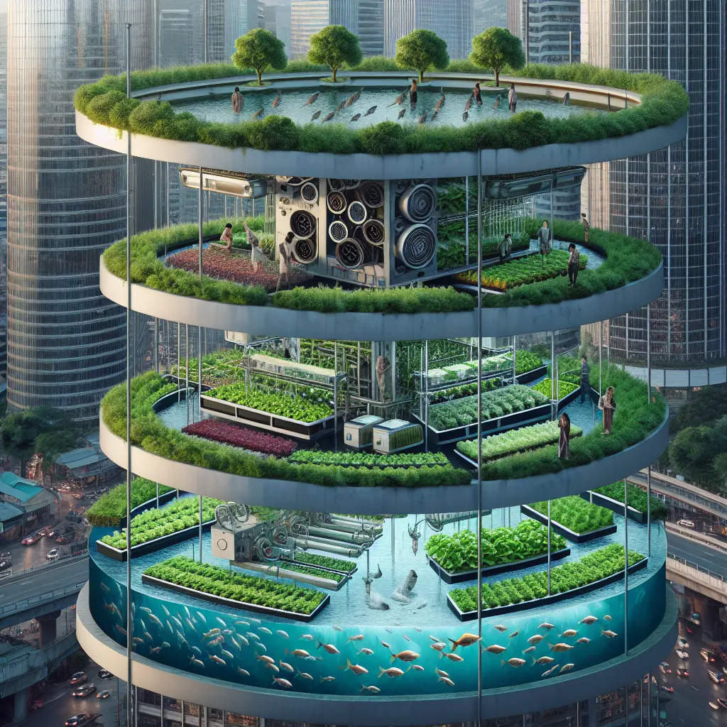 Representation of Urban Aquaponics for Efficient Urban Agriculture